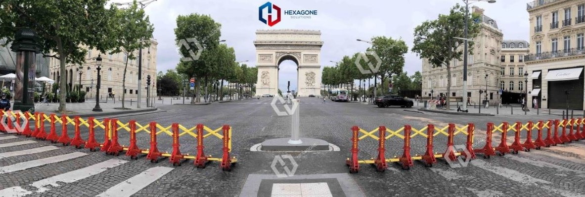 F18 - Barrières anti bélier Arc de Triomphe Champs Elysées - Hexagone-solutions