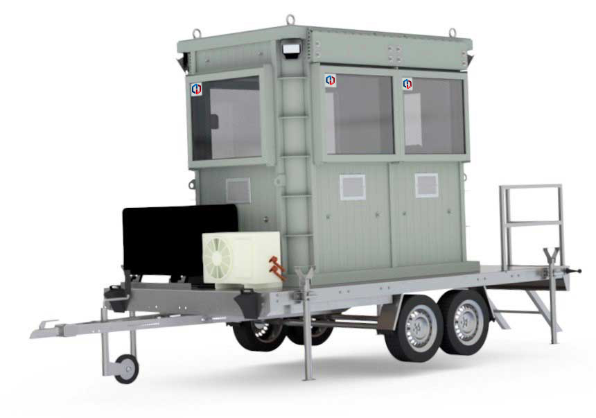 CAMO 2x4 - Cabine abri mobile installée - Hexagone Solutions